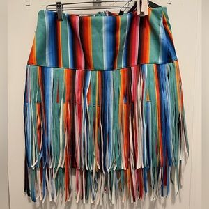 2 Lucky & Blessed multi colored fringe skirts. Boutique bought still with tags.